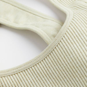 Sujetador Deportivo Casual Simple Reversible Sin Costuras de Soporte Medio, Spandex/Poliéster, Transpirable, Ecológico, Ligero, Tallas Grandes - Product Image 6