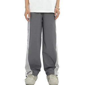 Pantalon de survêtement unisexe en nylon de qualité industrielle avec bandes réfléchissantes, coupe large, coupe-vent, grande taille, idéal pour l'hiver - Product Image 6