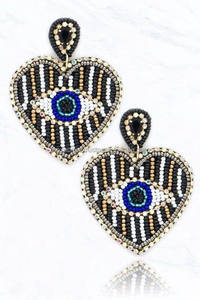 Multicolor lindo fiesta aro semilla cuenta declaración pendientes Unisex moda protectora joyería ligera hecha a mano - Product Image 3