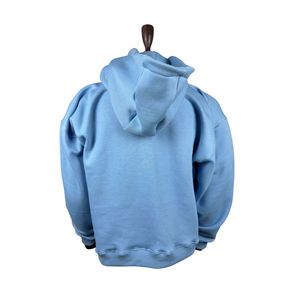 Sudadera con Capucha Lisa Personalizada de Fábrica al por Mayor para Hombre, Ajuste Regular, 100% Algodón, Forro Polar Transpirable, Estampado de Goma en Relieve Frontal, Teñido Liso para Invierno - Product Image 5