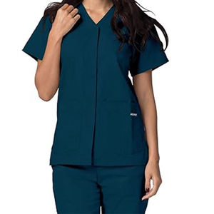 Medical Scrub Suit Uniform Hospital Nursing <b>Set</b> Custom Logo Wholesale <b>Doctor</b> Scrub Shaghaf Sports Wear Impex Sc2 100% Polyester - Product Image 1