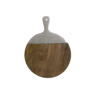 Tabla de Queso Redonda de Madera Natural con Juego de Cuchillos Personalizados al Mejor Precio - Product Image 6