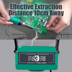 YIHUA 948DQ-I 200W Soldering Fume Extractor Filter Smoke Station with 2 Helping Hands W252 - Product Image 3