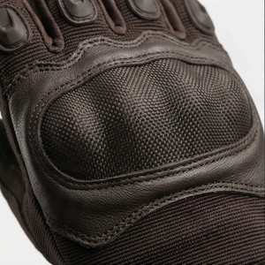 Gants de moto en cuir personnalisés à demi-doigts pour l'été, protection des articulations, accessoires de sécurité haute performance - Product Image 4