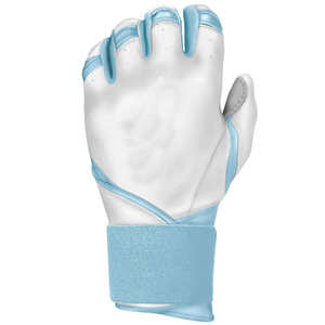 Guantes de Bateo de Críquet Personalizados Blancos y Azules, Talla XL XXL, Ligeros, Transpirables, de Cuero, con Cierre de Velcro, Equipo de Entrenamiento Profesional - Product Image 2
