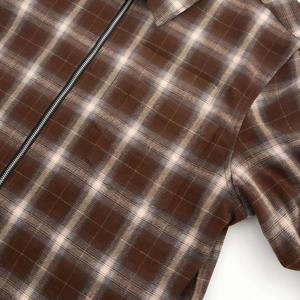 Chaquetas de Franela Tejida para Hombre, Talla Grande, Color Marrón Teñido, Antiencogimiento, con Cierre de Cremallera y Manga Larga - Product Image 4