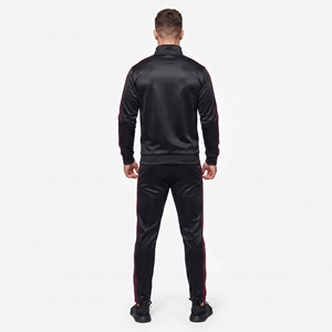 Custom Polyester Color <b>Zip</b>-Up Hoodie <b>Sweatshirt</b> Set Men Streetwear Fall Winter Tracksuit OEM Printed Logo, brand/ Name - Product Image 2