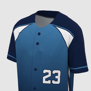 Venta al por mayor de fábrica: Camiseta de béisbol deportiva personalizada de alto rendimiento, camiseta de béisbol premium con botones completos para equipos, en oferta. - Product Image 5