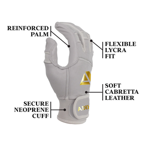 Customizable Hot Sale Leather Baseball Batting Gloves Right/Left Hand Softball <b>Hook</b> Loop Closure Durable Soft Palm Anti-Slip - Product Image 4