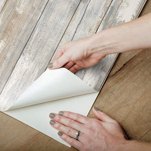 <span class=keywords><strong>Papier</strong></span> <span class=keywords><strong>peint</strong></span> autocollant UDK, amovible, imperméable, à effet <span class=keywords><strong>bois</strong></span>, autocollant mural pour salon, chambre à coucher, décoration de la maison - Product Image 5
