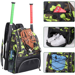 Waterproof Nylon Made Eco-friendly Breathable Baseball <b>Backpacks</b> High Quality Customized Casual <b>Big</b> Capacity for Adult - Product Image 3