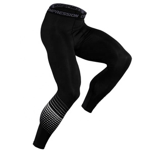 Leggings de sport pour homme à haute élasticité avec logo personnalisé, respirants, séchage rapide, vêtements de sport actifs - Product Image 5
