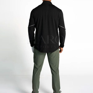 Polo de Golf Premium con Cierre de Cremallera para Hombre, Diseño Básico en Tela de Algodón Mezclado con Cuello con Cremallera para Entrenamiento - Product Image 2