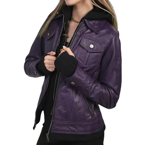 Vestes pour femmes en cuir véritable et simili cuir de mouton, fabrication directe d'usine, vente directe, marque privée acceptable. - Product Image 5