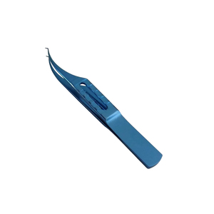 Pinzas Oftálmicas de Titanio con Dientes, Instrumento Quirúrgico Manual Reutilizable para Cirugía Ocular, Manipulación Precisa de Tejidos, Hospital - Product Image 1