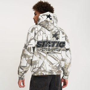 Sweat à capuche pour homme, motif camouflage arboral, logo brodé, style streetwear, très vendu, 350 GSM, coton/polyester, imprimé au dos, pull à capuche pour homme - Product Image 2