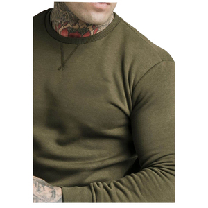 Conjunto Deportivo Slim Fit Verde Oliva para Hombre - Sudadera de Felpa de 2 Piezas con Cuello Redondo Ajustado y Pantalones Deportivos Ajustados - Product Image 5