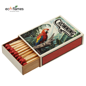 Boîtes d'allumettes en carton rectangulaires modernes écologiques personnalisées avec des caractéristiques anti-humidité et à allumage unique et effet de logo imprimé - Product Image 4