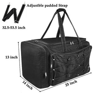 Sac de sport et de voyage portable Bagnex OEM grande capacité, style baseball, 600D, 50-70L, avec roulettes et sangle - Product Image 3