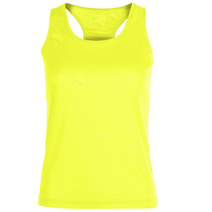 Women's Neon <b>Yellow</b> Sleeveless Tank <b>Top</b> Solid Color Breathable Woven Polyester/Cotton Quick Dry Casual Sportwear Sexy Club Scoop - Product Image 6