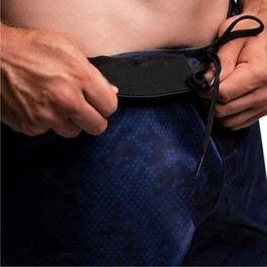 Shorts de sport pour hommes en toile polyester/coton, confortables, extensibles, avec ceinture élastique, poches, couleur unie, décontractés, écologiques, imperméables, séchage rapide - Product Image 6