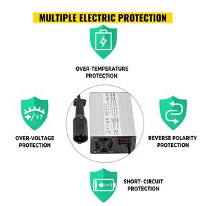 Caricabatterie elettrico da Golf per auto a 48V per auto da Golf 15A carica carica batteria con guscio in alluminio a LED da presa a 3 Pin per Ez Go Yamaha - Product Image 6