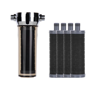 ตัวกรองฝักบัวคู่มูลมัง ดีลักซ์ พร้อมรีฟิล 4 ชิ้น ได้รับการรับรองมาตรฐาน NSF 177 372 ปริมาณการกรอง 3200 แกลลอน กำจัดคลอรีนและสารโลหะหนัก - Product Image 1