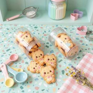 Round PET <b>Plastic</b> <b>Jar</b> 500ml 750ml 1000ml Clear Wide Mouth Screw Cap Container for Cookies Nuts Packaging Vietnam Manufacturer - Product Image 3