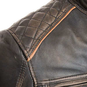 Chaquetas de cuero vacuno resistentes al agua de alta calidad para hombre / La mejor chaqueta de cuero vacuno para invierno con cremallera de alta calidad - Product Image 6