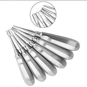 Kit d'élévateurs radiculaires dentaires en acier inoxydable, instruments chirurgicaux manuels, kit de ciseaux parodontaux en métal poli - Product Image 1