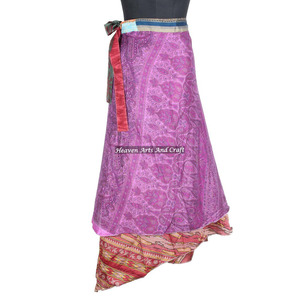 Falda de Seda Rajasthani, Estilo Boho, Multicolor, para Verano, Cómoda, Estilo Hippie, Talla Única, Estilo Gitano para Mujer - Product Image 2
