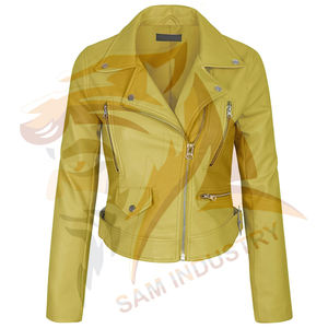 Chaqueta de Cuero Vintage de Alta Calidad para Mujer, Nueva Moda, Chaqueta de Cuero con Cierre y Manga Larga para Otoño e Invierno - Product Image 6