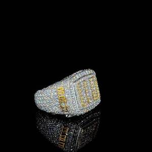 Luxury 925 Sterling Silver Moissanite Engagement <b>Ring</b> Elegant Bridal <b>Promise</b> Fine Jewelry Gift <b>for</b> Women <b>Men</b> - Product Image 1