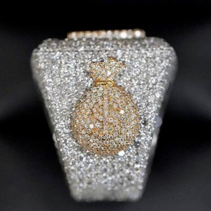 Anillo de Compromiso y Boda Personalizado con Nombre, Joyería Fina, Chapado en Plata, Moissanita VVS, Anillos Finos para Mujer, Juego de Anillos de Plata 925 con Diamantes - Product Image 5