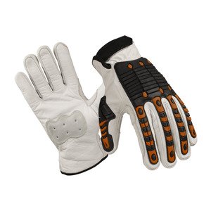 Heavy Utility Oil And Gas Gloves With TPR <b>Vibration</b> Gloves Synthetic Leather Industrial Work Hand Safety Gloves - Product Image 1