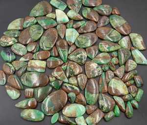 Crisoprasa Natural Cabujón Corte Ovalado al por Mayor a Granel Verde Pulido para Fabricación de Joyas Lote de Formas Mixtas - Product Image 3