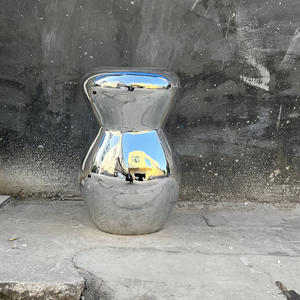 Mesa de Bar Larga y Estrecha de Diseño Arqueado con Patas de Fibra de Vidrio y Mármol Sintético Verde de Lujo, Mostrador de Recepción Comercial, Consola Alta para Hotel o Club - Product Image 4