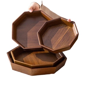 Plateau de rangement rectangulaire en bois de qualité supérieure, écologique, design classique, fait main, multifonctionnel, finition polie pour les aliments - Product Image 3
