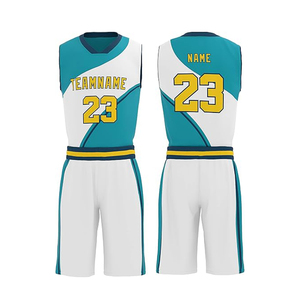 Nouveaux ensembles d'uniformes de basketball personnalisés pour adultes, étudiants et enfants – Design américain à épaules étroites pour les matchs et l'entraînement – Maillots d'équipe - Product Image 1