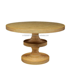 Présentoir à gâteaux rond en bois massif pour les présentoirs de boulangerie et les présentations de desserts rustiques - Product Image 3