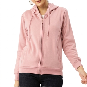 Sudadera con capucha de algodón lavado de alta calidad con cremallera y logotipo personalizado OEM para mujer, estilo oversize, transpirable, para otoño/invierno, estilo urbano, ¡novedad! - Product Image 6