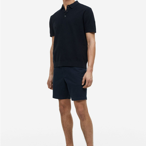 Ropa de golf personalizada con logotipo bordado informal para hombre, ropa de algodón 100%, camisa polo de golf de color sólido para hombre - Product Image 3