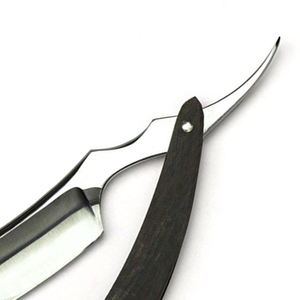Professional Folding Shaving <b>Razor</b> Stainless Steel <b>Blade</b> Wooden Handle <b>Single</b> <b>Blade</b> Reusable Personal Grooming Tool barber use - Product Image 4