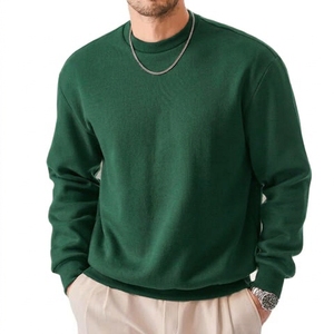 Wholesale <b>Men's</b> Washed Crewneck Sweatshirt Autumn Eco Friendly Breathable Anti Wrinkle <b>Cropped</b> Pullover Casual Streetwear <b>Top</b> - Product Image 2