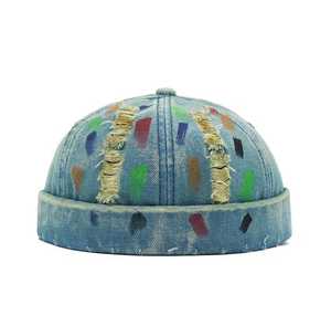 Gorra de Béisbol de Mezclilla Unisex, Estilo Casual con Bloques de Color, 56-58 cm, Material de Poliéster Jacquard, Ajustable para Exteriores - Product Image 1