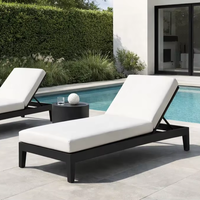 Chaise longue de jardin commerciale en aluminium, très vendue, pour hôtel, plage, piscine, chaise de piscine extérieure, transat de piscine, transat de bain de soleil