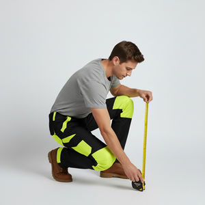 Pantalones de Seguridad para Hombre con Cinta Reflectante Impermeable de Alta Visibilidad CLASE 2, LED Intermitente, Logotipo Personalizado, Estilo Hip Hop de Algodón - Product Image 2