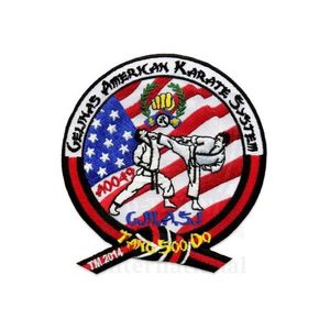 Parche Bordado Termoadhesivo de Sarga con Diseño Personalizado de Caballero Negro con Herida Roja/Corazón Redondo, Estilo Termoadhesivo para Planchar con Tu Nombre o Logotipo - Product Image 5