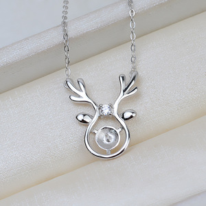 Colgante de Plata S925 con Diseño de Asta de Ciervo/Alce, Collar Navideño, Juego de 7-9 Colgantes, Accesorios para Manualidades, Componentes de Joyería Modernos 2722 - Product Image 5