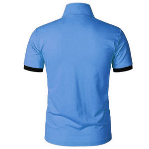 Men's <b>Orange</b> Short Sleeve <b>Polo</b> Shirt Solid Color Casual Knitted Fabric Button Front Regular Fit - Product Image 6